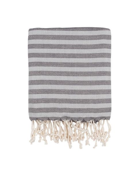 Peshtemal Turkish towel, herringbone weave, cotton - Shopping Blue